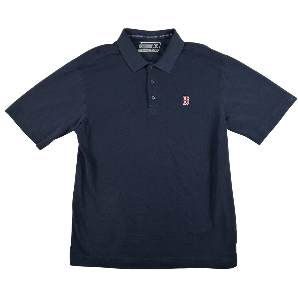 Boston Red Sox Shirt Mens Large Blue MLB Baseball Cutter & Buck Polo Golf